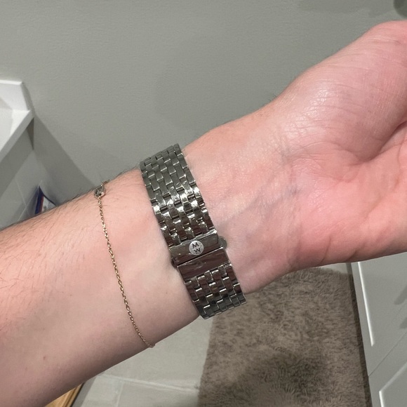 Michele Deco Mid Stainless Diamond Dial Watch - Like New! - Picture 5 of 8